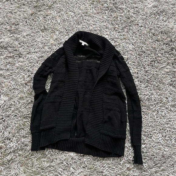 Veronica Beard Cardigan Black Mesh Women's Sz Small❤️ - Picture 4 of 7